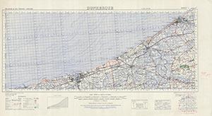 GSGS 4336 1:100,000 Dunkerque Sheet 1