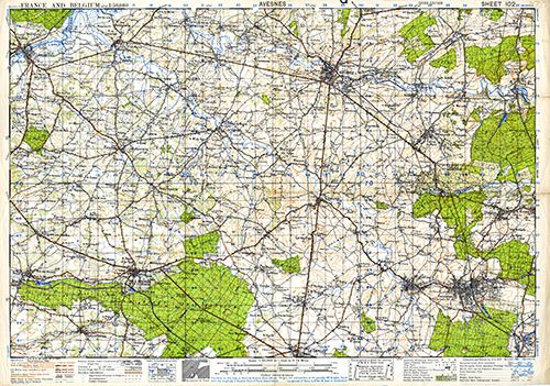 GSGS 4040 1:50,000 Avesnes Sheet 102
