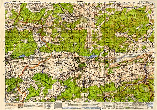 GSGS 4040 1:50,000 Chauny Sheet 103