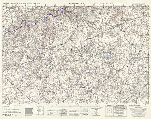 GSGS 4041 1:25,000 St Hubert SE Sheet 106 SE AMS Version