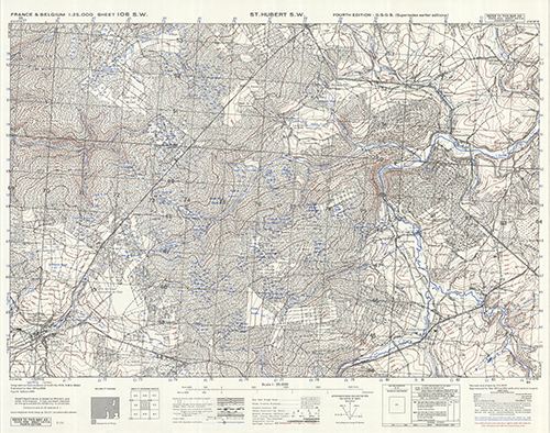 GSGS 4041 1:25,000 St Hubert SW Sheet 106 SW AMS Version