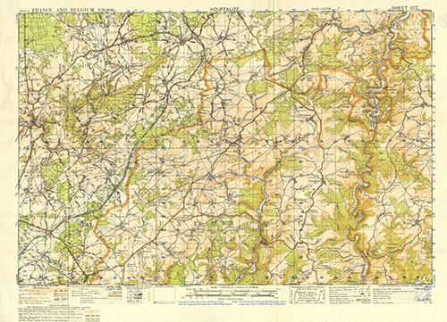 GSGS 4040 1:50,000 Houffalize Sheet 107