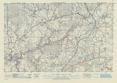 GSGS 4041 1:25,000 Houffalize N Sheet 107 N AMS Version