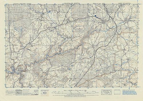 GSGS 4041 1:25,000 Houffalize N Sheet 107 N