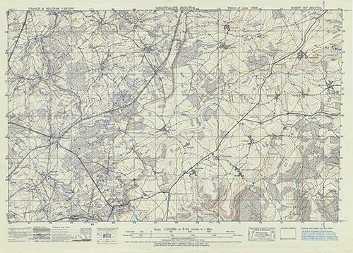 GSGS 4041 1:25,000 Houffalize S Sheet 107 S