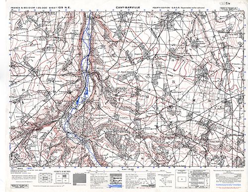 GSGS 4041 1:25,000 Cany Barville Sheet 109 NE AMS Version