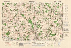 GSGS 4250 1:50,000 Bernaville Sheet 10D3