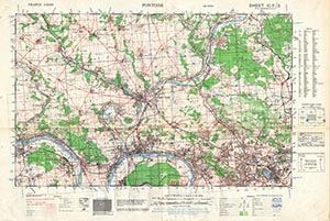GSGS 4250 1:50,000 Pontoise Sheet 10F3