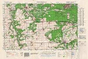 GSGS 4250 1:50,000 Fontainebleau Sheet 10G6