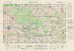 GSGS 4250 1:50,000 Silly sur Loire Sheet 10H6