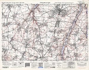 GSGS 4041 1:25,000 Fontaine Le Dun Sheet 110 NW AMS Version