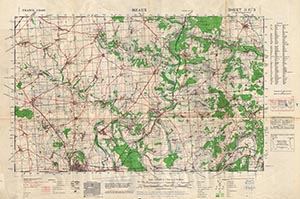 GSGS 4250 1:50,000 Meaux Sheet 11F3