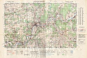 GSGS 4250 1:50,000 Chateau Thierry Sheet 11F4