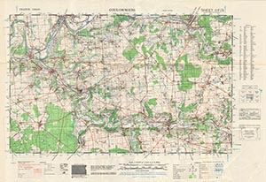 GSGS 4250 1:50,000 Coulommiers Sheet 11F5