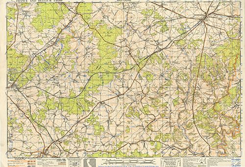 GSGS 4040 1:50,000 Bastogne Sheet 121