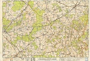 GSGS 4040 1:50,000 Bastogne Sheet 121