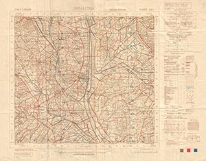 GSGS 4229 1:50,000 Sinalunga Sheet 121 I