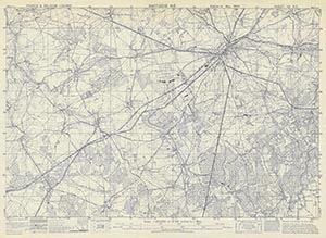 GSGS 4041 1:25,000 Bastogne NE Sheet 121 NE
