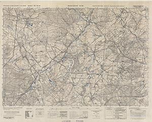 GSGS 4041 1:25,000 Bastogne NW Sheet 121 NW AMS Version