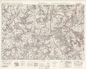GSGS 4041 1:25,000 Bastogne SE Sheet 121 SE AMS Version
