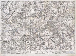 GSGS 4041 1:25,000 Bastogne SE Sheet 121 SE