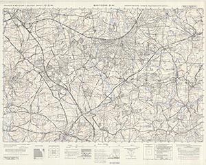 Browse GSGS 4041 1:25,000 Bastogne SW Sheet 121 SW AMS Version