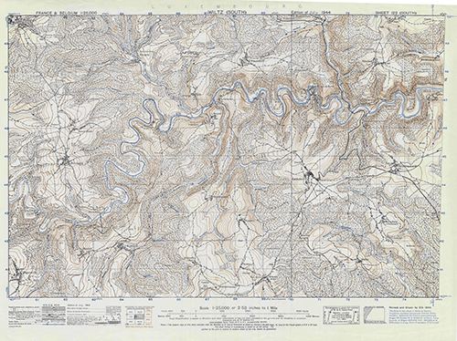 GSGS 4041 1:25,000 Wiltz (South) Sheet 122 S