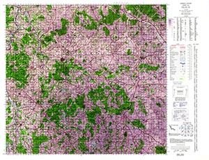 GSGS 4249 1:100,000 Semur Sheet 12J