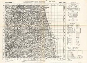 GSGS 4229 1:50,000 S Benedetto del Tronto Sheet 133 I