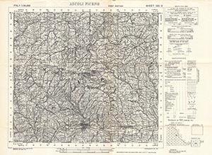 GSGS 4229 1:50,000 Ascoli Piceno Sheet 133 IV
