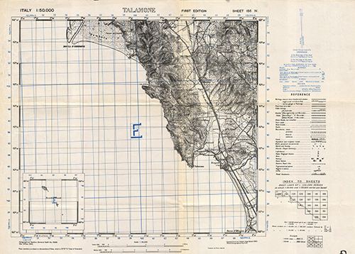 GSGS 4229 1:50,000 Talamone Sheet 135 IV
