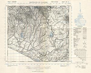 GSGS 4229 1:50,000 Montalto di Castro Sheet 136 III