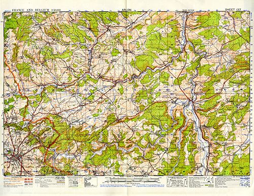 GSGS 4040 1:50,000 Arlon Sheet 137