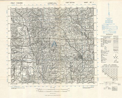 GSGS 4229 1:50,000 Amelia Sheet 137 I