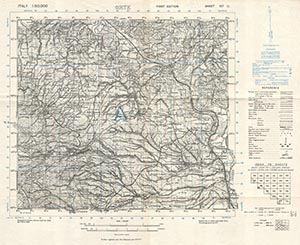 GSGS 4229 1:50,000 Orte Sheet 137 II
