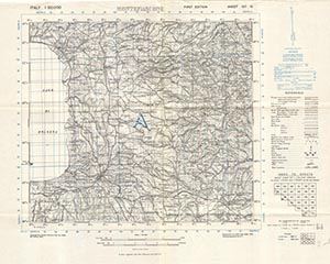 GSGS 4229 1:50,000 Montefiascone Sheet 137 IV