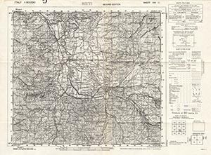 GSGS 4229 1:50,000 Rieti Sheet 138 II