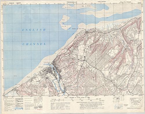 GSGS 4041 1:25,000 Trouville Sheet 138 NW