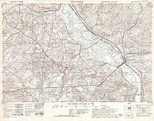 GSGS 4041 1:25,000 Pont L'Eveque Sheet 138 SW