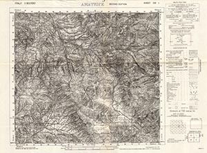 GSGS 4229 1:50,000 Amatrice Sheet 139 I