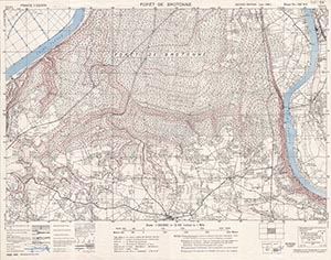 GSGS 4041 1:25,000 Foret de Brotonne Sheet 139 NE