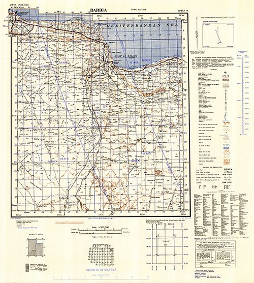 GSGS 4231 1:500,000 Bardia Sheet 14