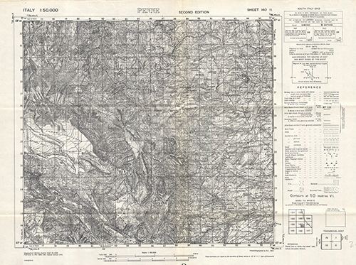 GSGS 4229 1:50,000 Penne Sheet 140 II