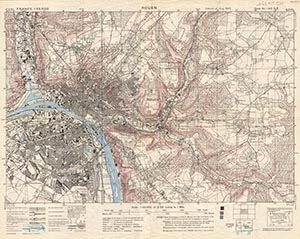 GSGS 4041 1:25,000 Rouen Sheet 140 NE