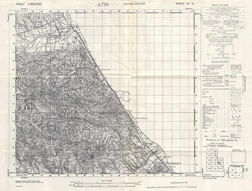 GSGS 4229 1:50,000 Atri Sheet 141 IV