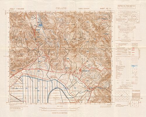 GSGS 4229 1:50,000 Celano Sheet 146 II