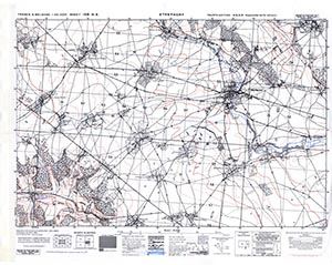 GSGS 4041 1:25,000 Etrepagny Sheet 156 NE AMS Version