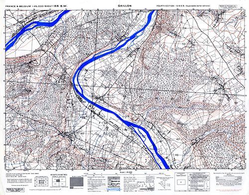 GSGS 4041 1:25,000 Gaillon Sheet 156 SW AMS Version