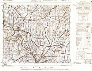 GSGS 4228 1:25,000 Carano Sheet 158 I SW