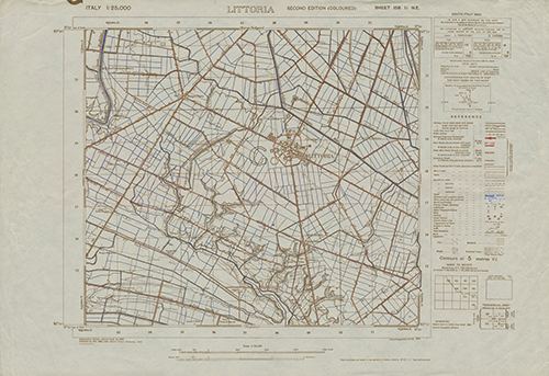 GSGS 4228 1:25,000 Littoria Sheet 158 II NE